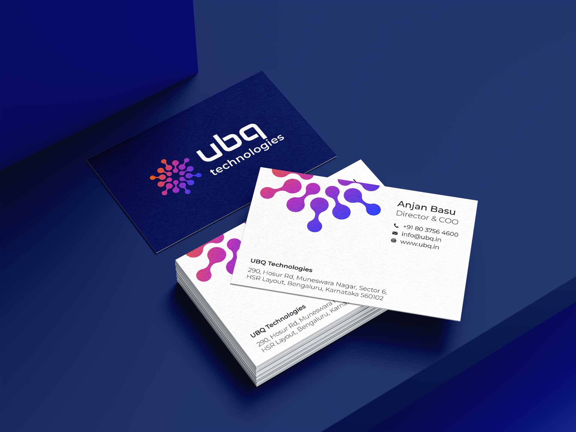 UBQ Technologies information technology branding logo